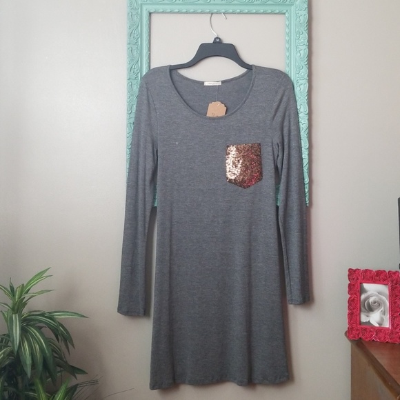 12 Pm By Mon Ami Dresses & Skirts - 12PM by Mon Ami, Knit T Shirt Dress, Small, NWT